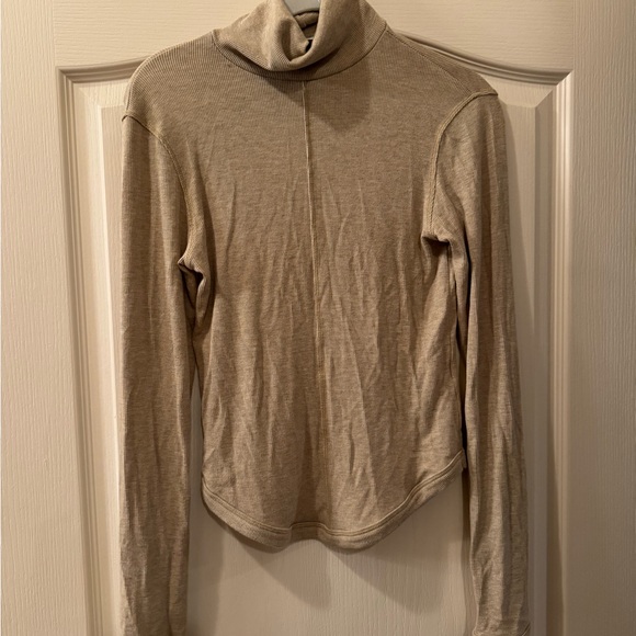 The Line by K Mads Beige Turtleneck Long Sleeve Top - Picture 4 of 7